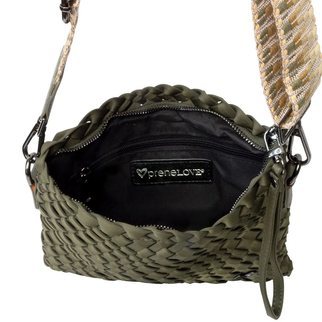 Charlotte Woven Crossbody - Olive