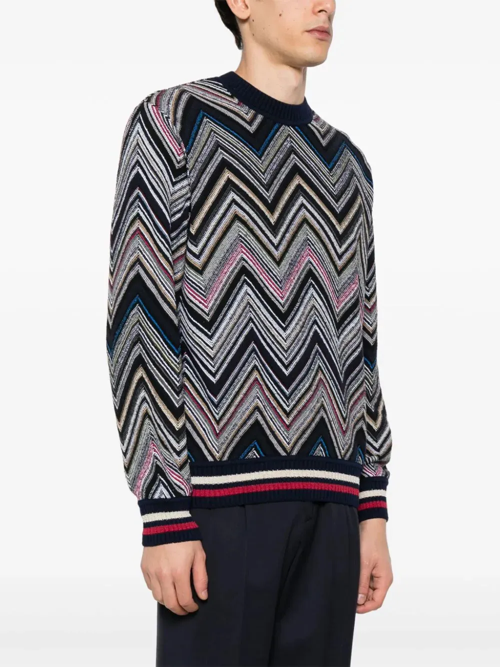 Chevron-Knit Jumper