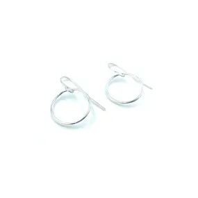 Circle of Love sterling hoop earring