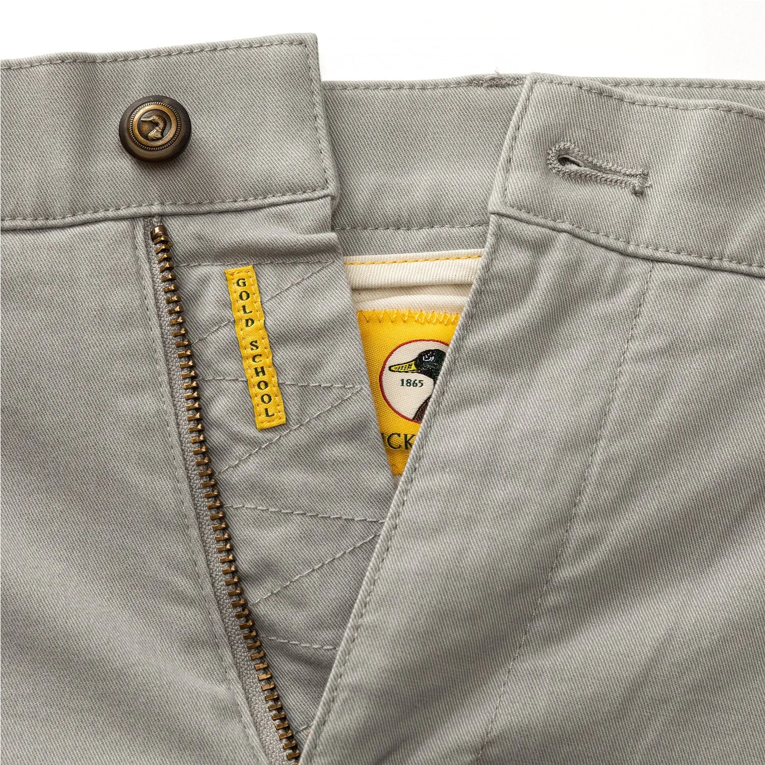 Classic Fit Gold School Chino - Limestone Gray