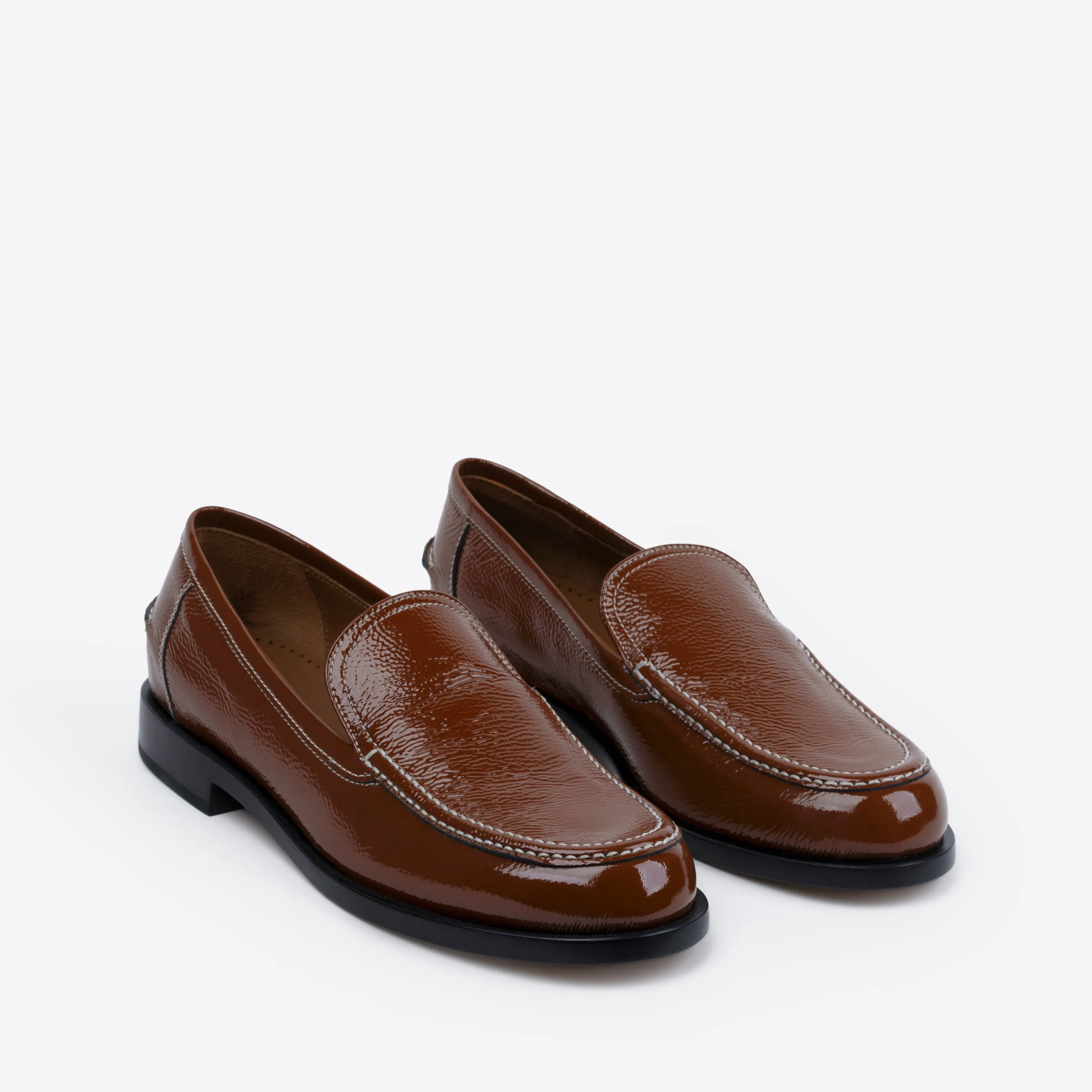 College Loafer Brown Patent