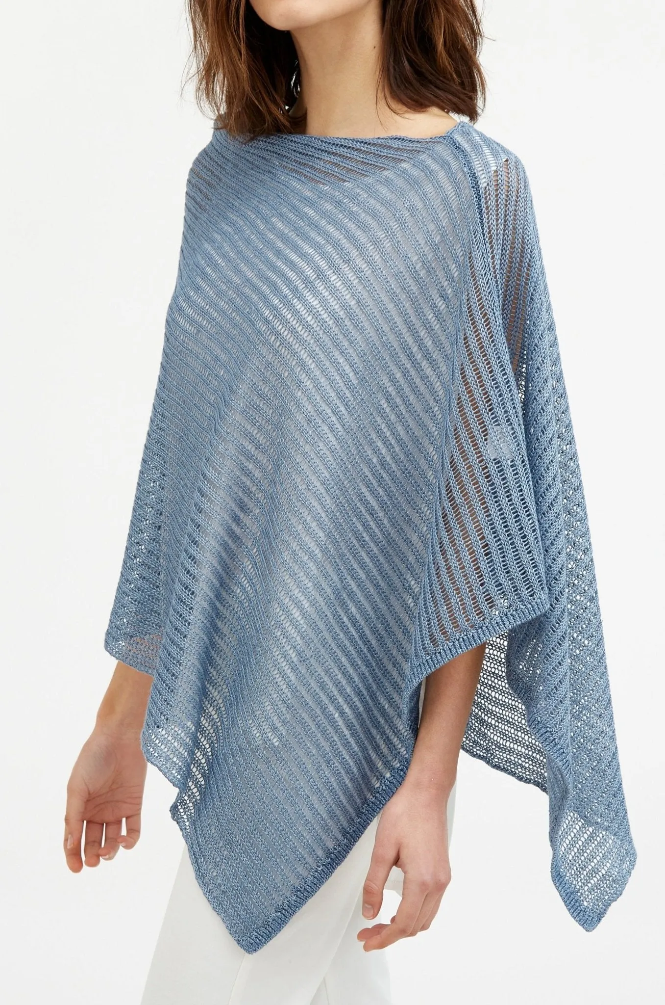 COLLETTE WRAP IN LINEN KNIT