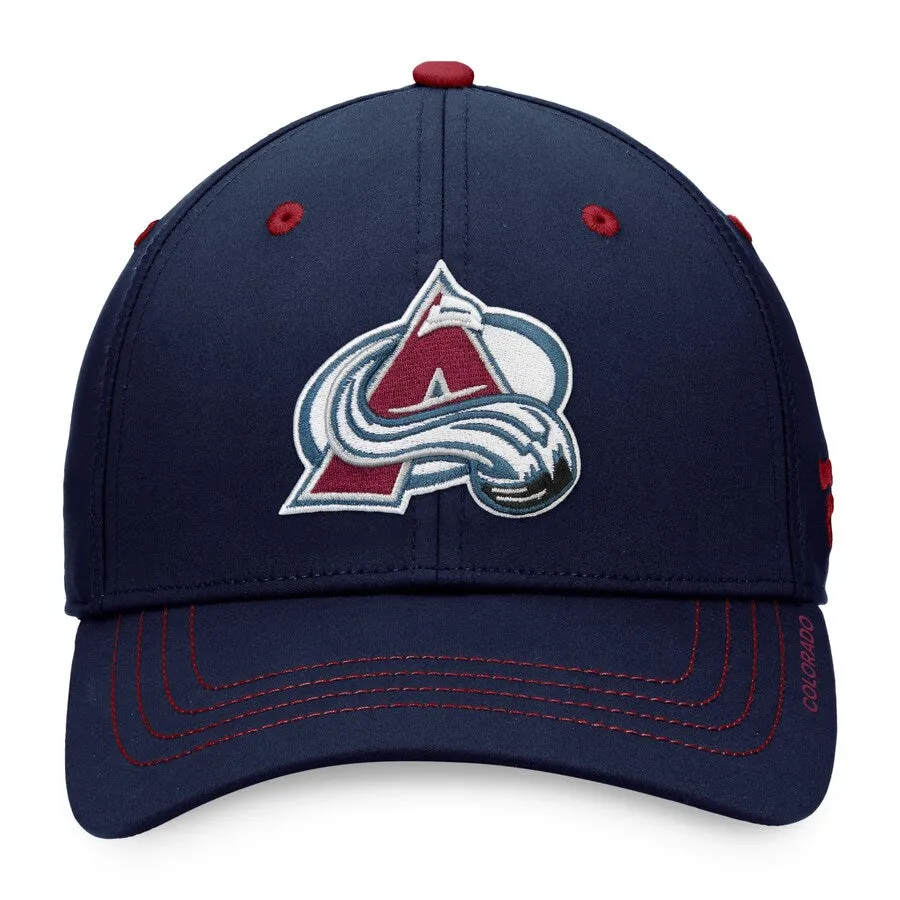 Colorado Avalanche Fanatics Branded Navy Game Training - Authentic Pro Rink Flex Hat