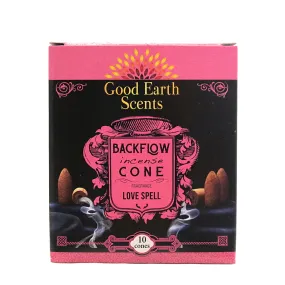 Cones -Good Earth Scents - Love Spell  - Backflow Cones