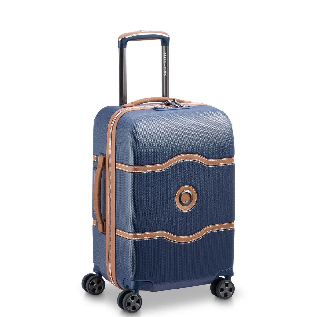 Delsey Chatelet Air 2.0 55cm Carry On Luggage - Navy Blue