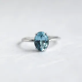 Desiree Oval Aquamarine Ring