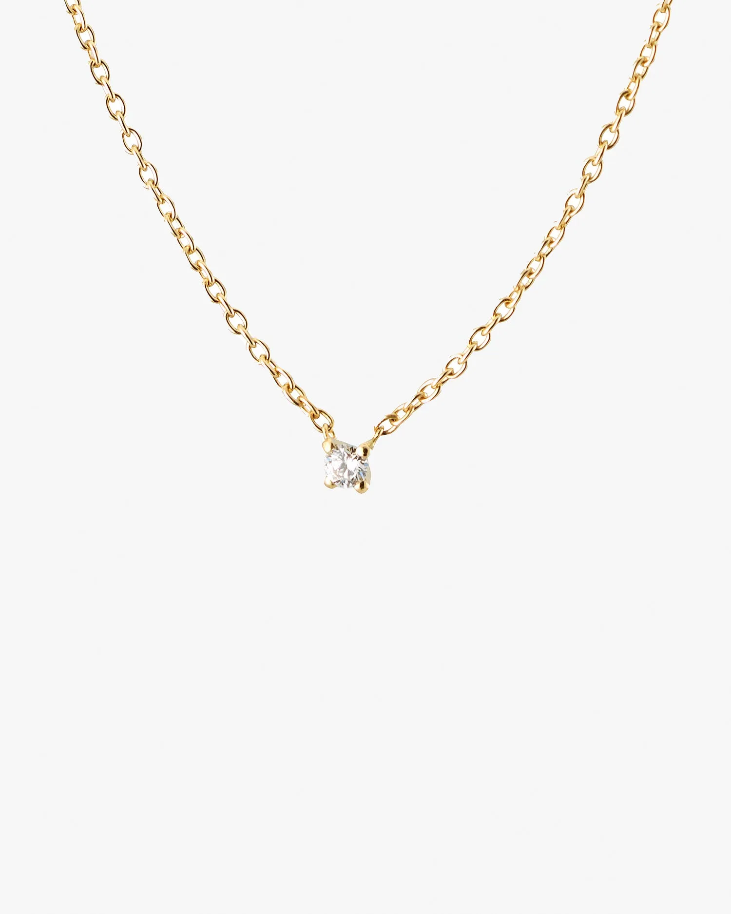 Diamond Sky drop necklace gold