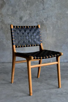 Dining Chair Woven - Black