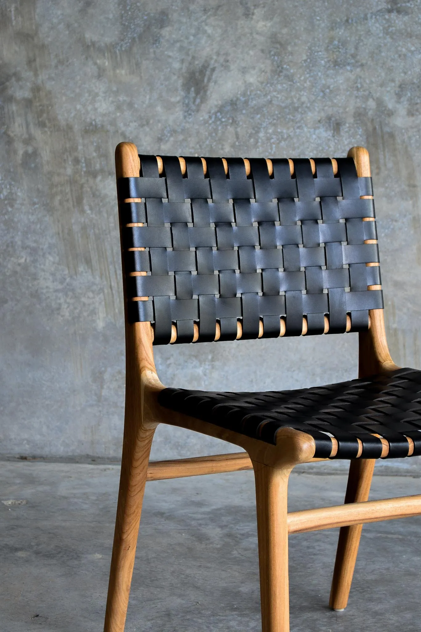 Dining Chair Woven - Black