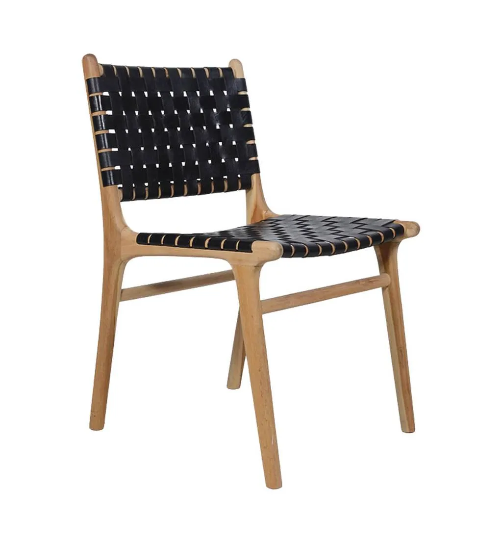 Dining Chair Woven - Black