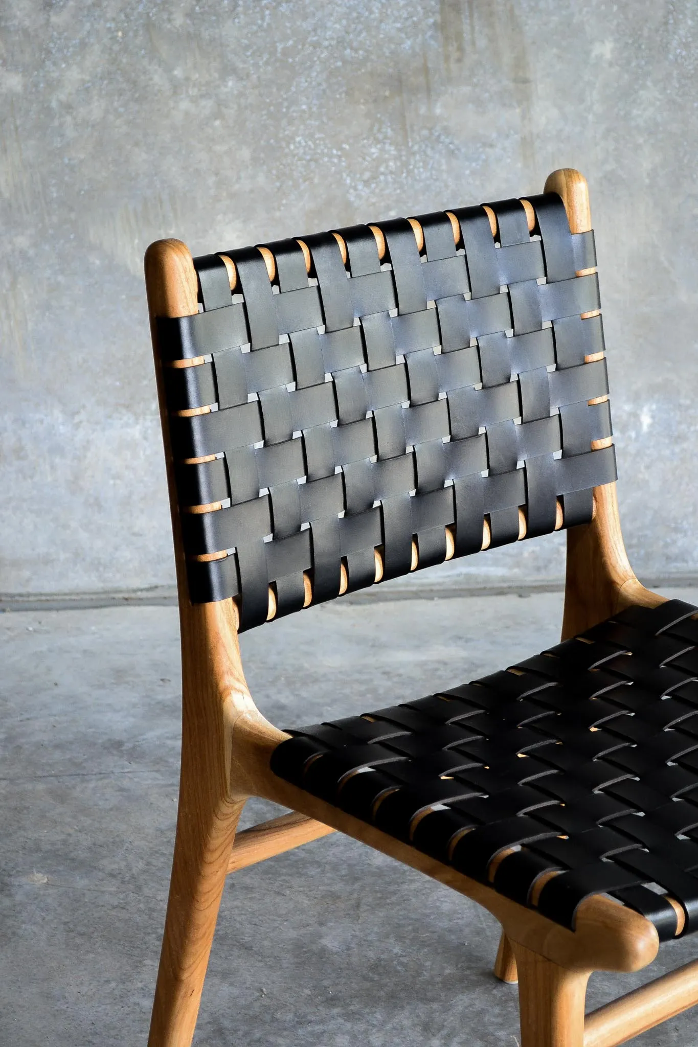 Dining Chair Woven - Black