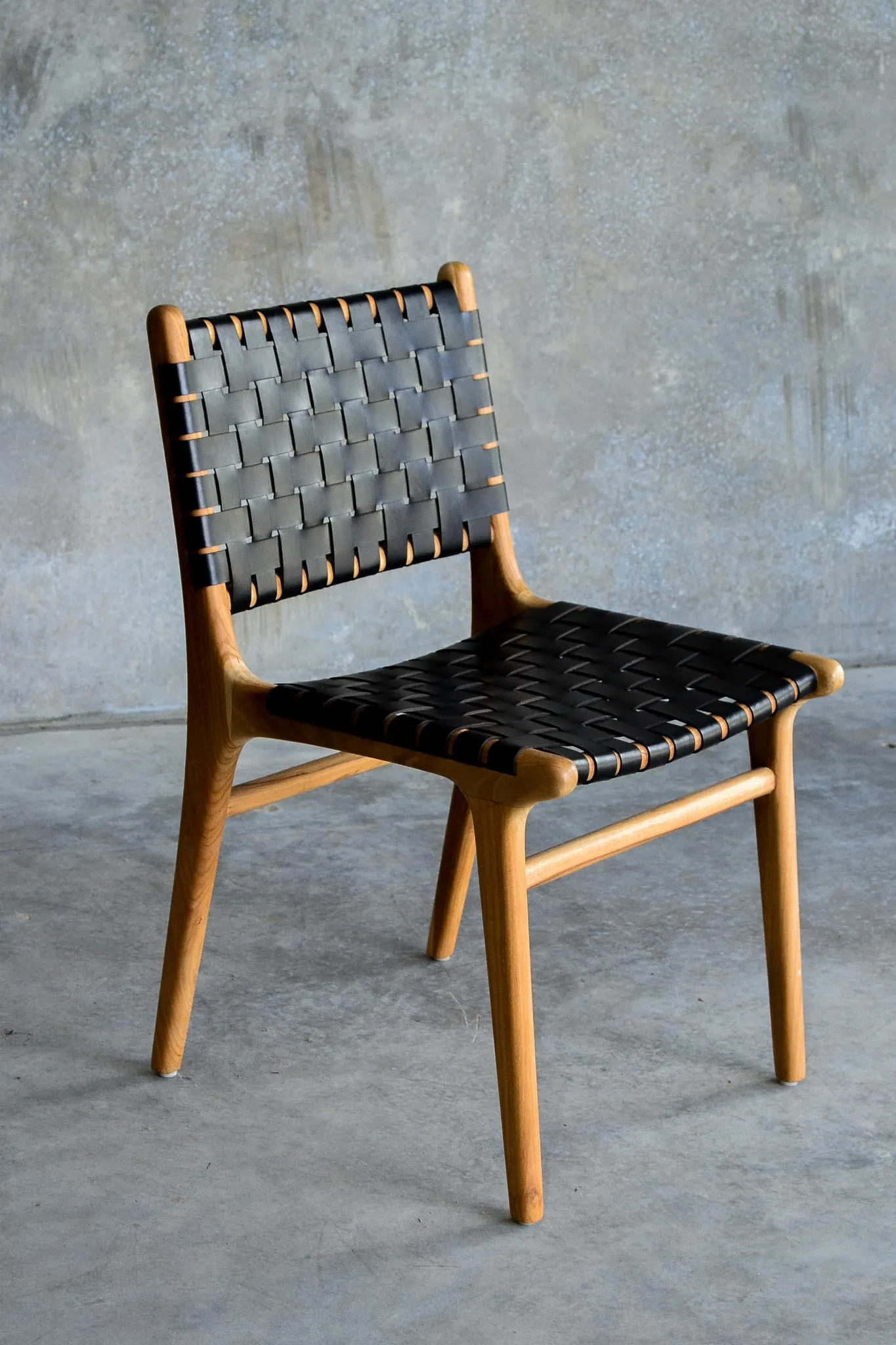 Dining Chair Woven - Black