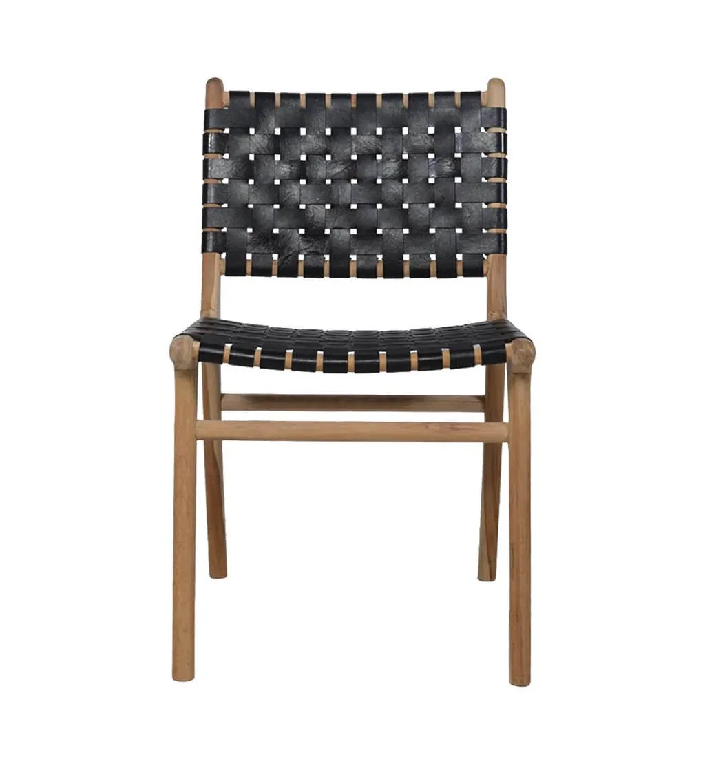 Dining Chair Woven - Black