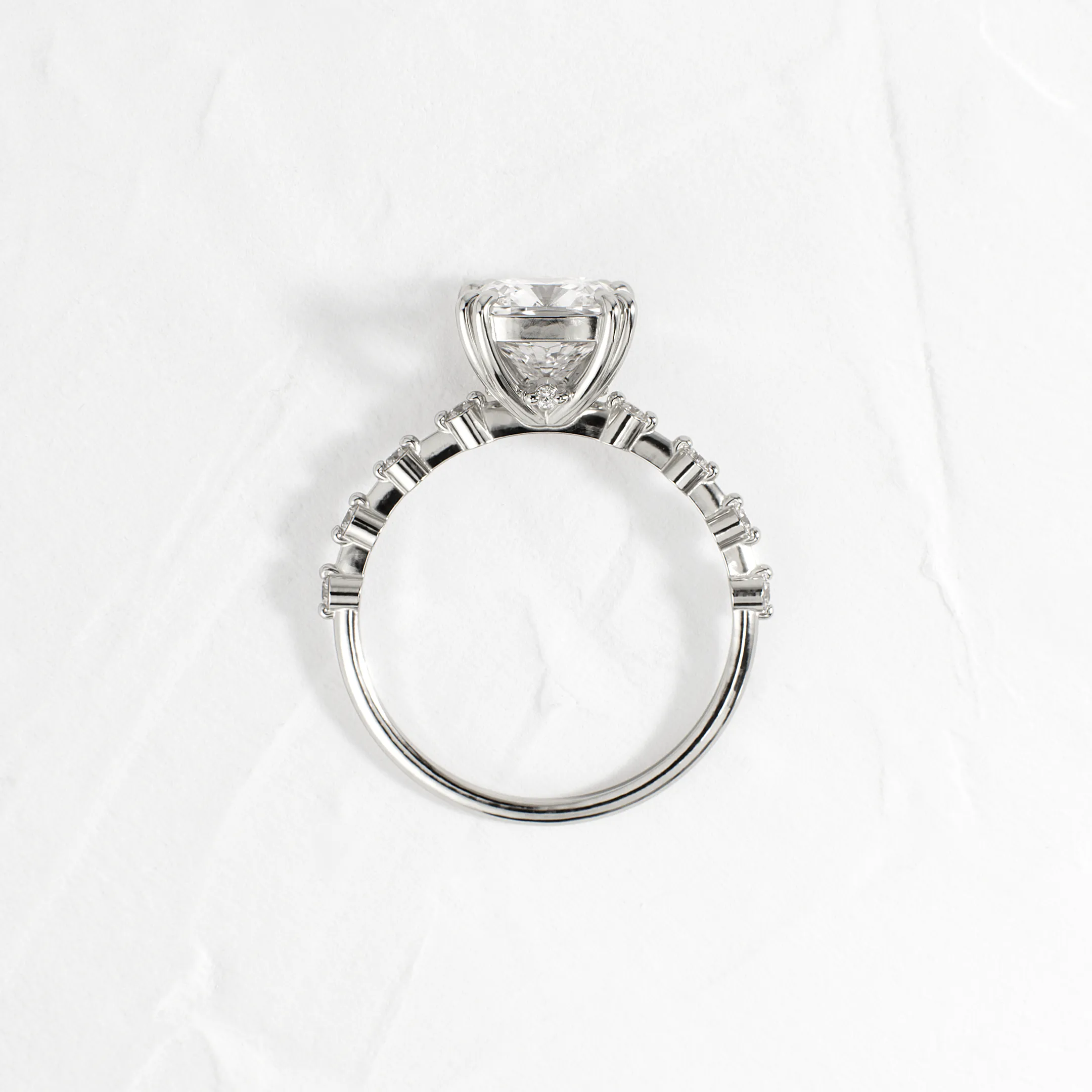 Distance Ring, Cushion Cut