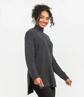 Dreamluxe Notched Turtleneck Sweater