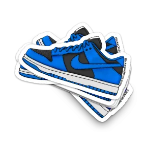 Dunk Low "Black Hyper Cobalt" Sneaker Sticker