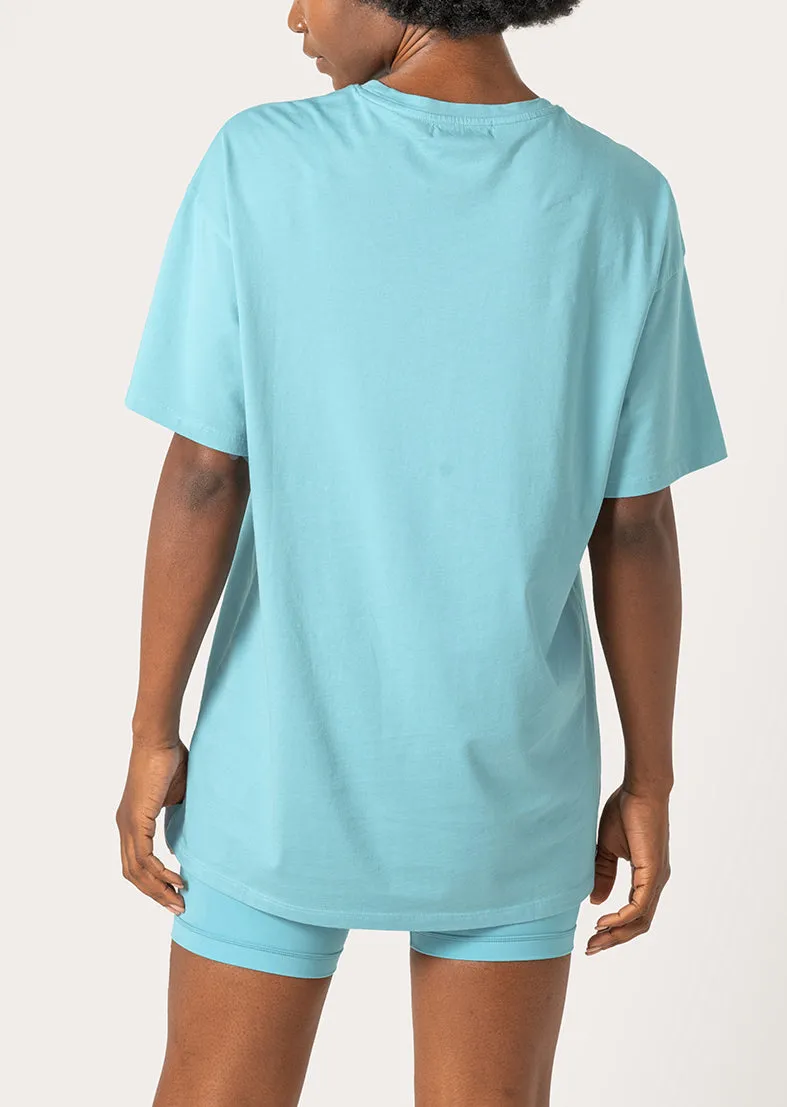 Elevate Boyfriend Tee Smoke Blue FINAL SALE