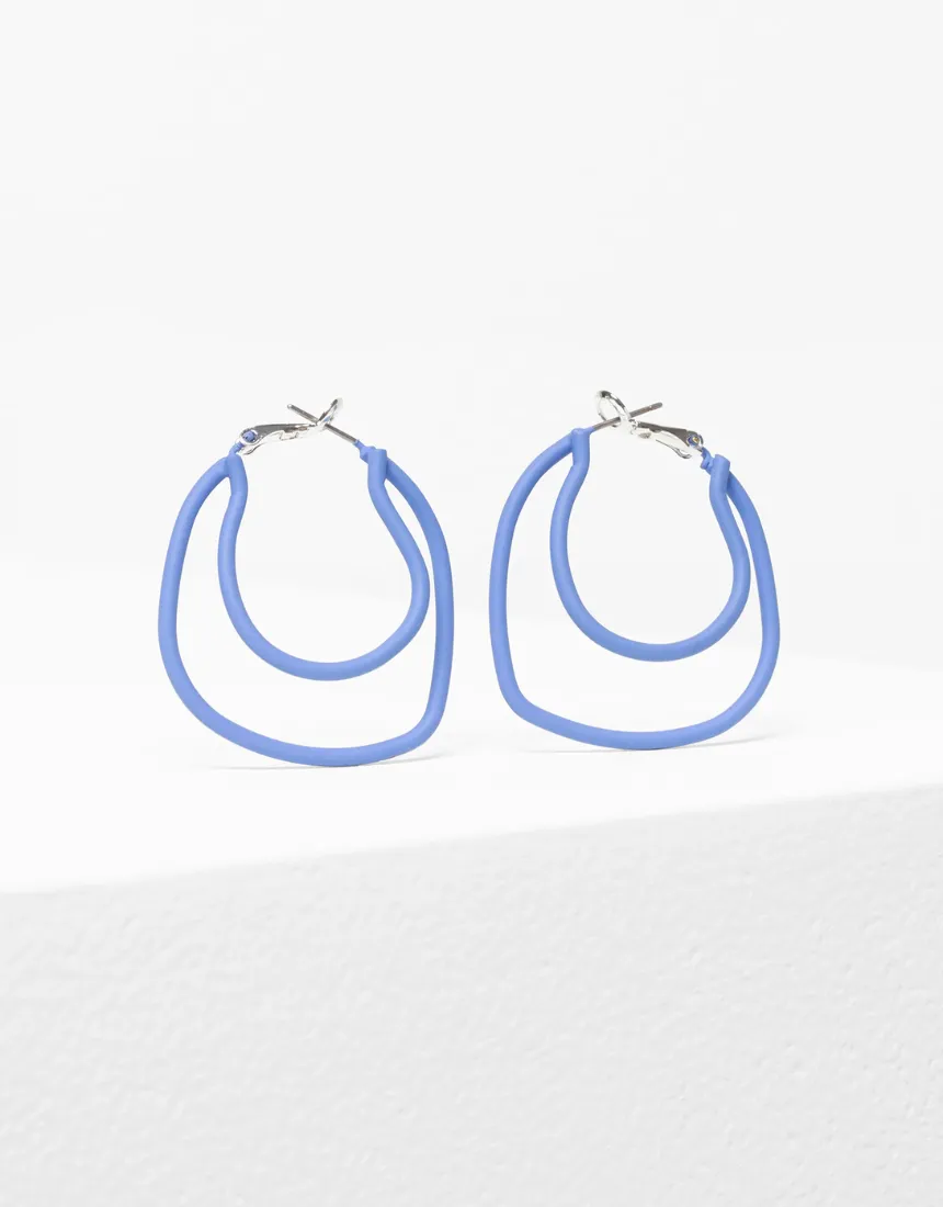 Elk - Byra Hoop Earring Blue Mist