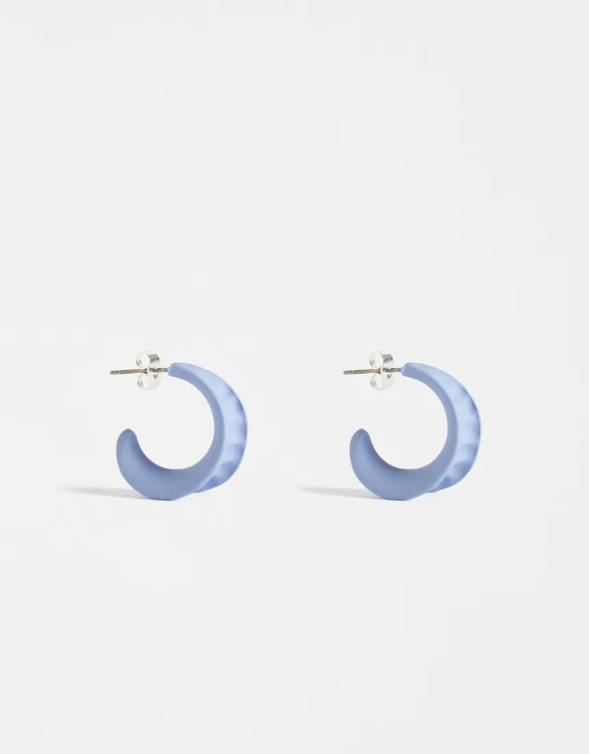 Elk - Dorn Hoop Earrings Ice Blue