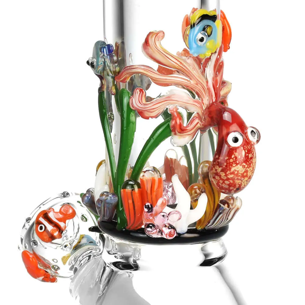 Empire Glassworks Under the Sea Beaker Water Pipe 8"