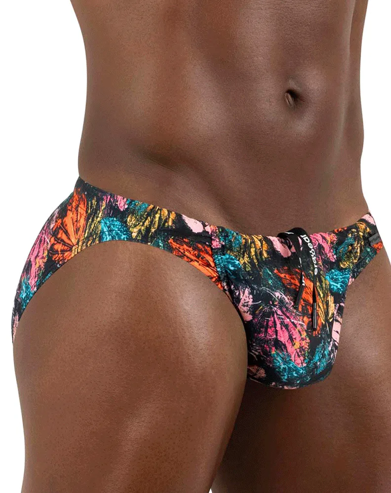 Ergowear Ew1695 Feel Sw Swim Briefs Pink Leaves