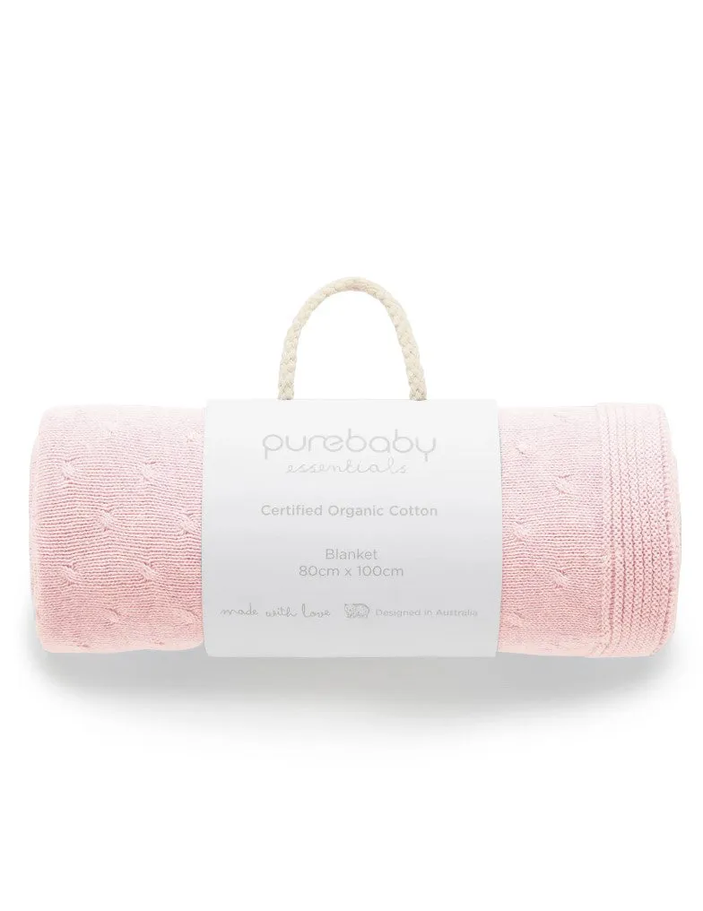 Essentials Blanket Pale Pink Melange PE1030ES