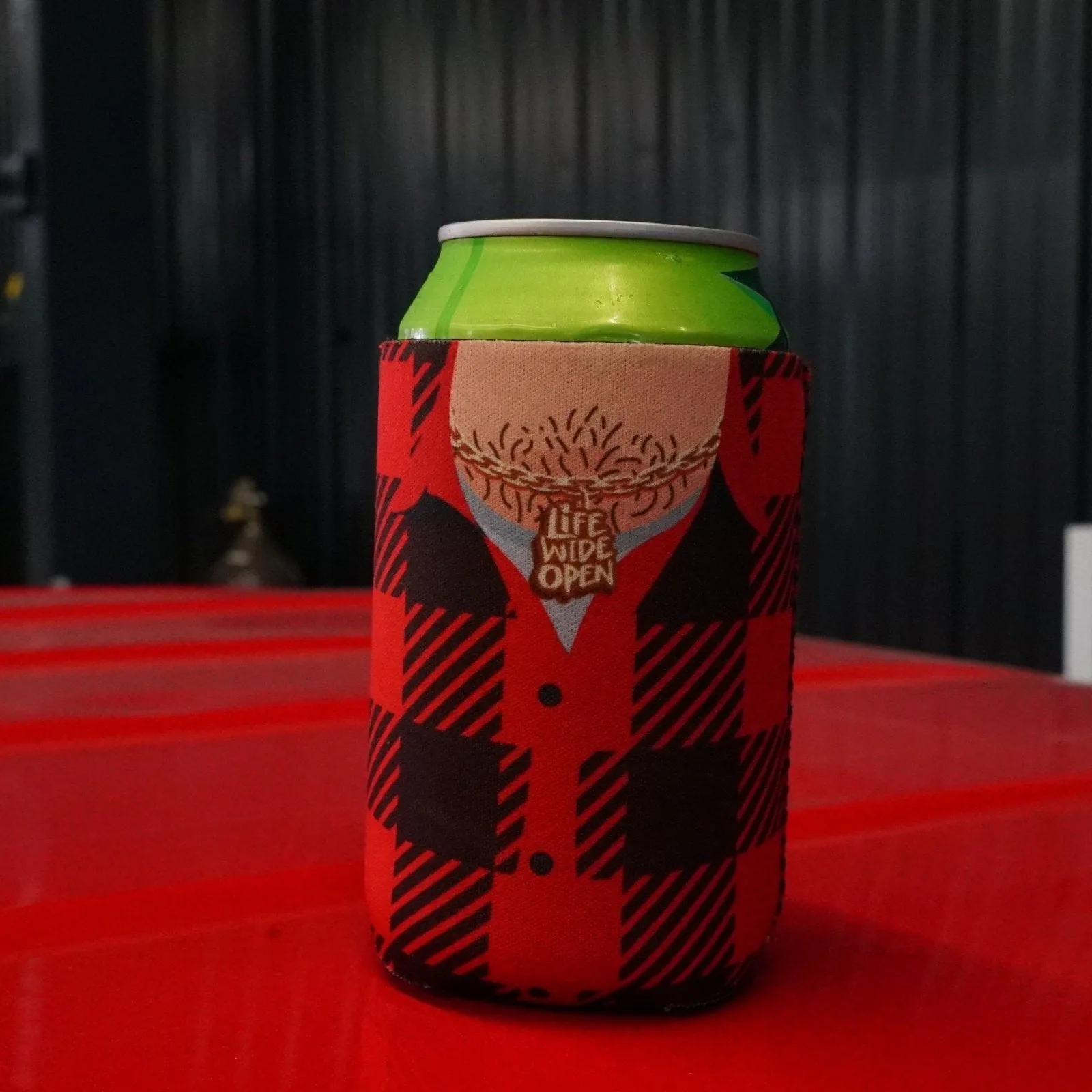 Flannel Man Can Koozie