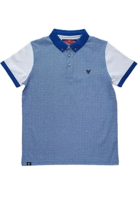 Flinn Polo Blue Print