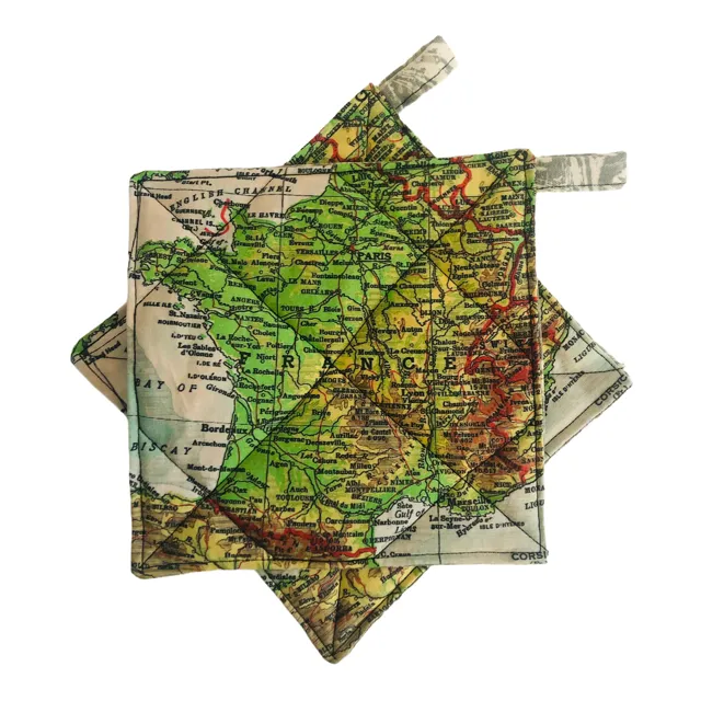 France Map Potholders