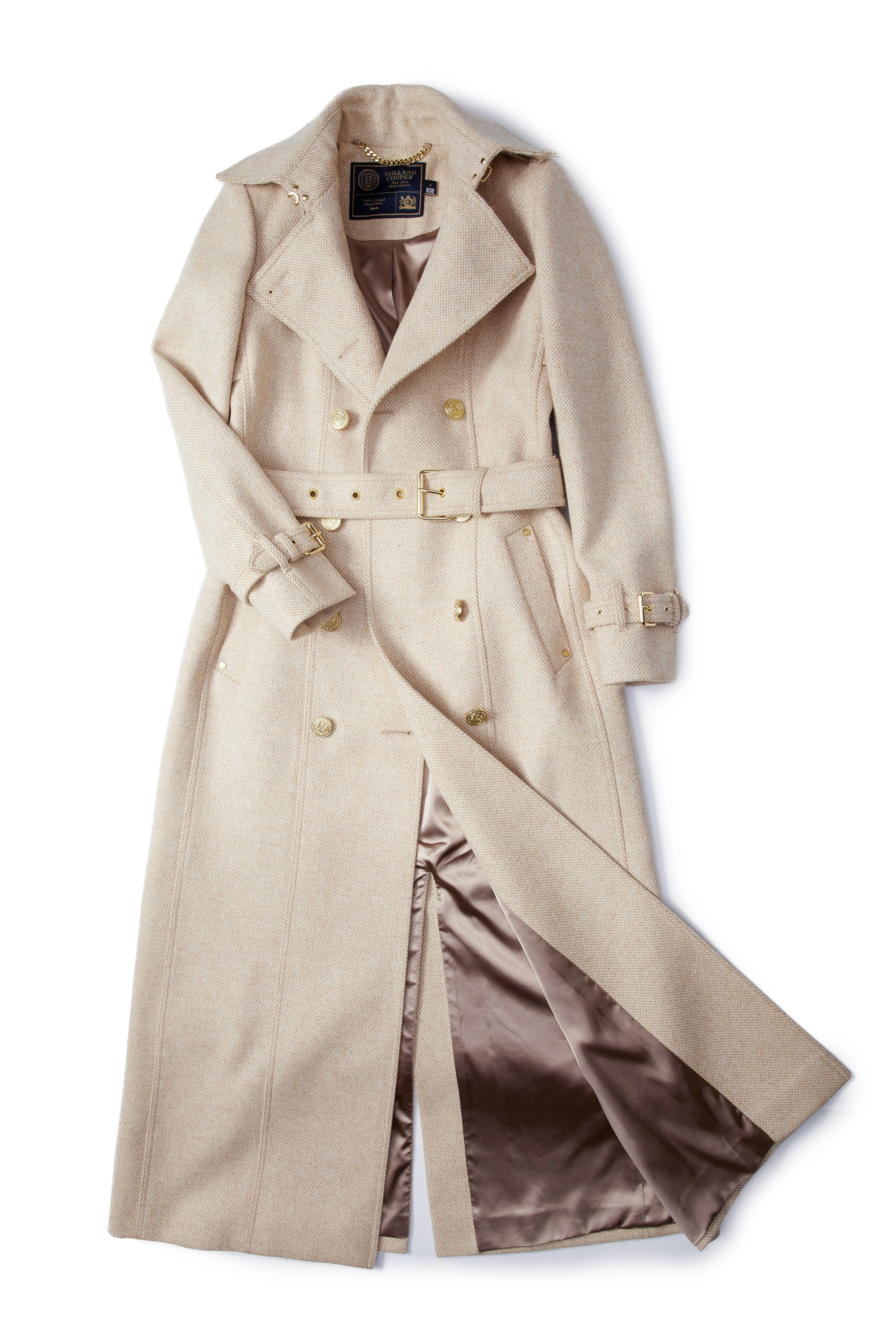 Full Length Marlborough Trench Coat (Biscuit)