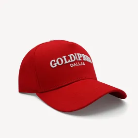 Gold Pres Dallas Classic Snapback Red/White