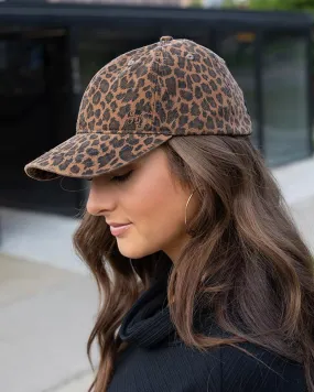 Grace & Lace Cream Vintage Baseball Hat (Cheetah Print)