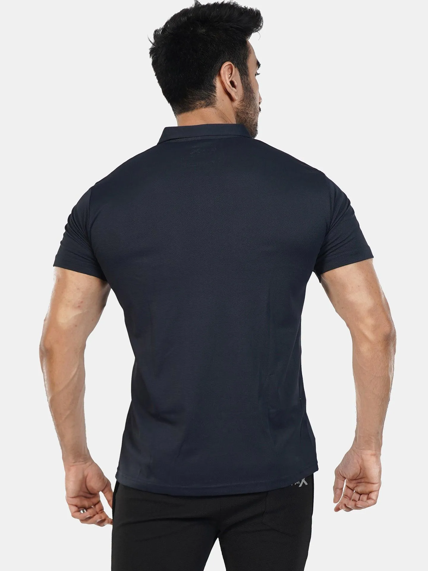 GymX Polo Tech Tee: Infinity Blue