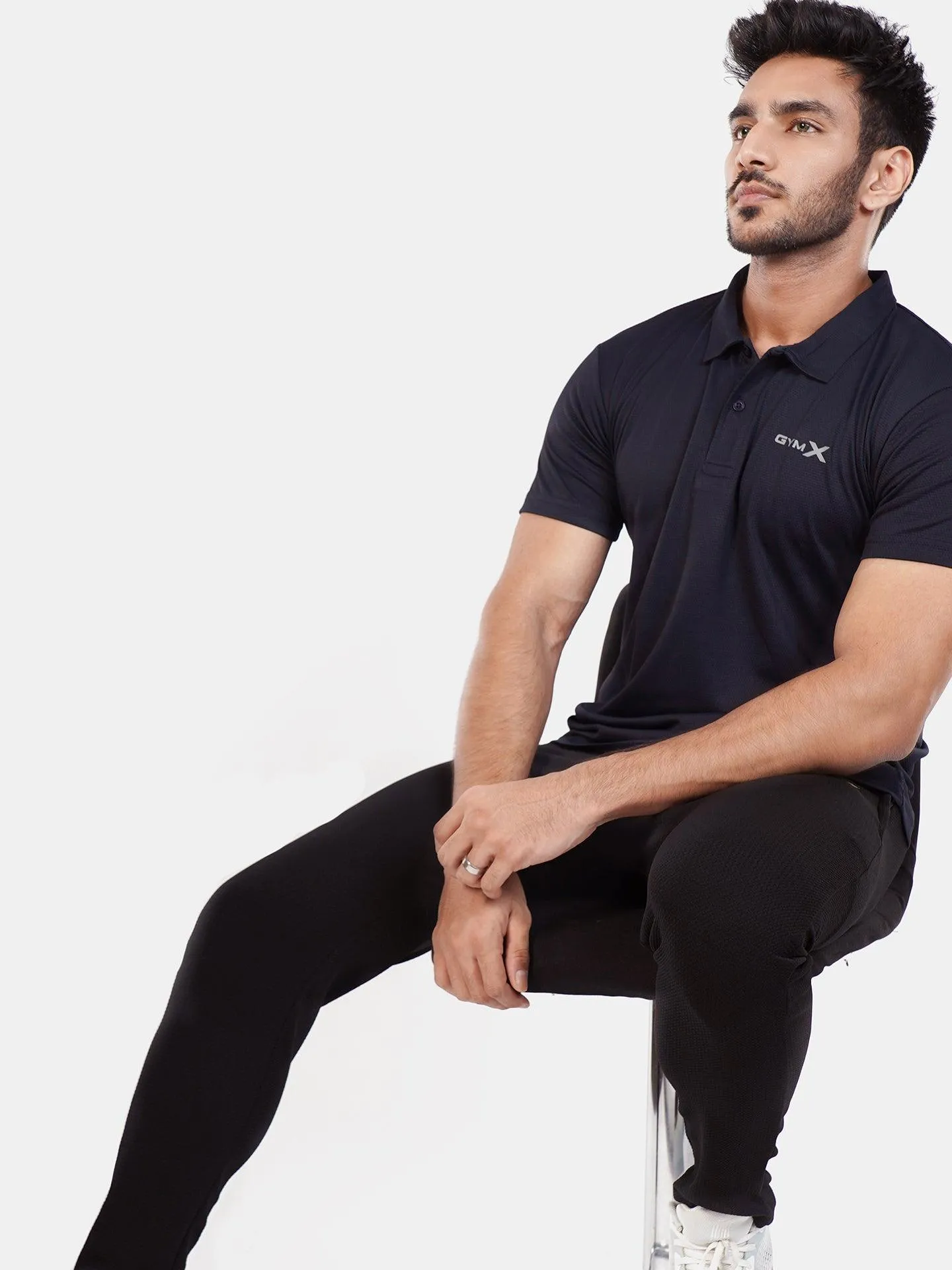 GymX Polo Tech Tee: Infinity Blue