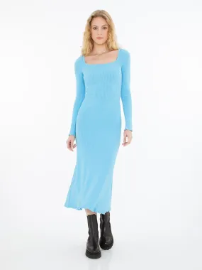 Hampton Knit Dress in Soft Blue