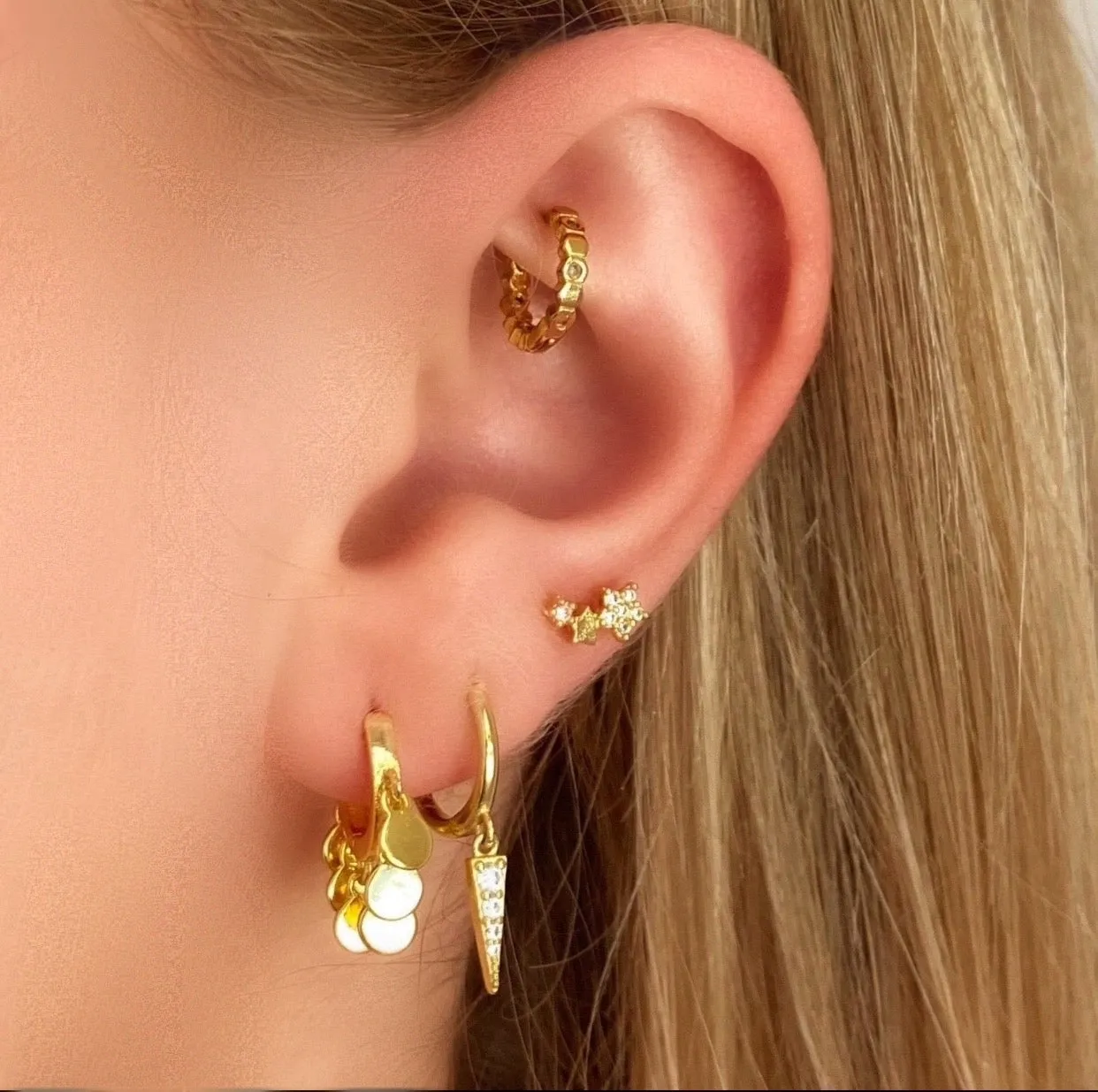 Harmony Gold Huggie Earrings