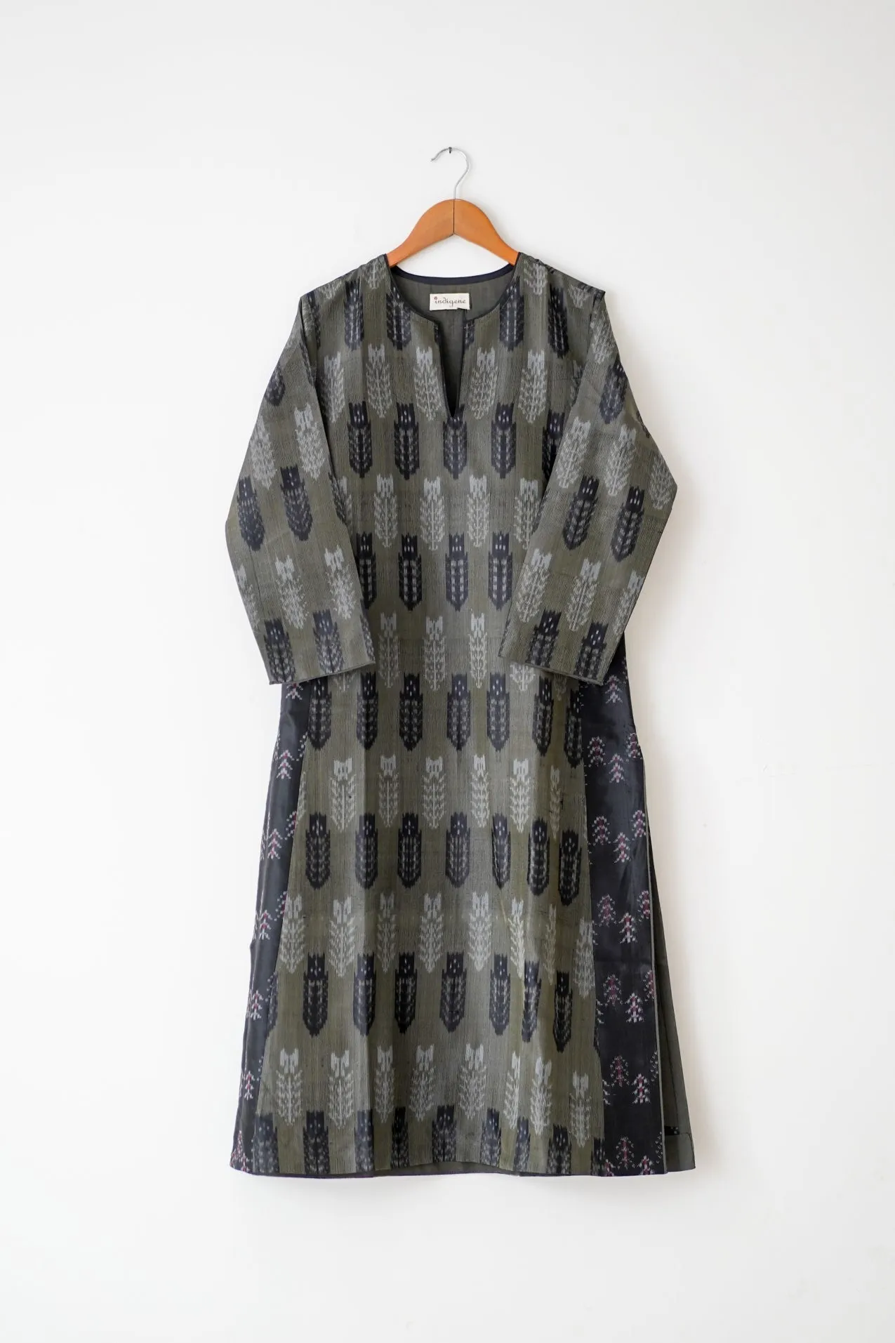 HASINA WOVEN TULIP SILK IKAT KURTA