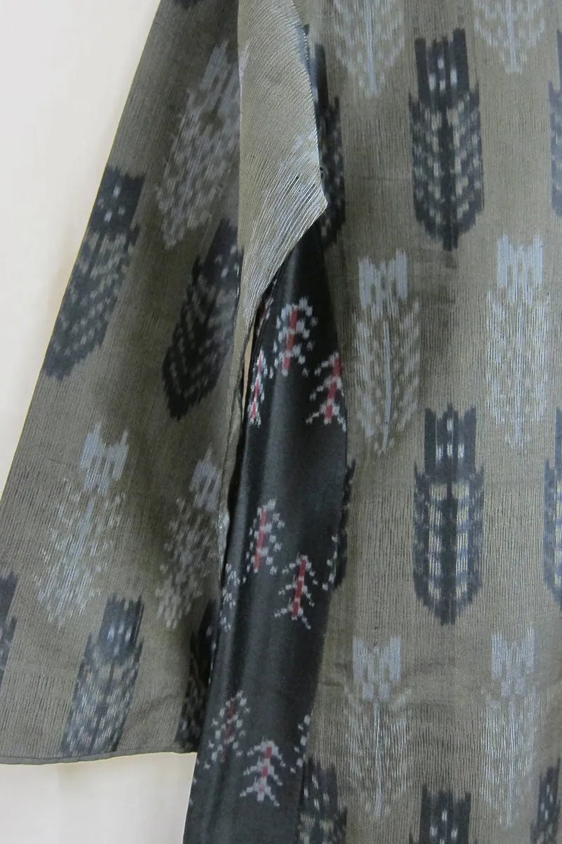 HASINA WOVEN TULIP SILK IKAT KURTA