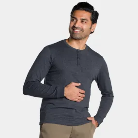 Heather Charcoal Henley