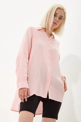 House Of Holland Pink Jacquard Shirt