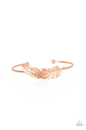 How Do You Like This FEATHER? - Copper Paparazzi Bracelet