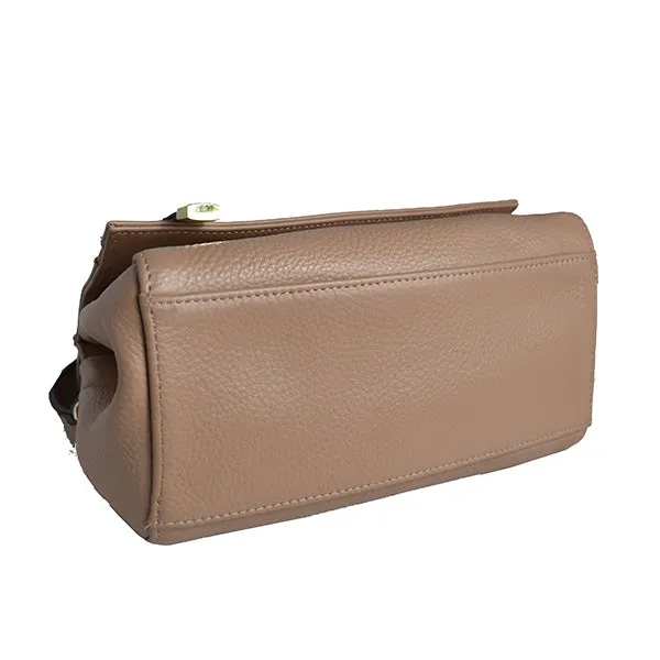 Hunters Hill | Nude Genuine Leather Crossbody Shoulder Bag Clearance