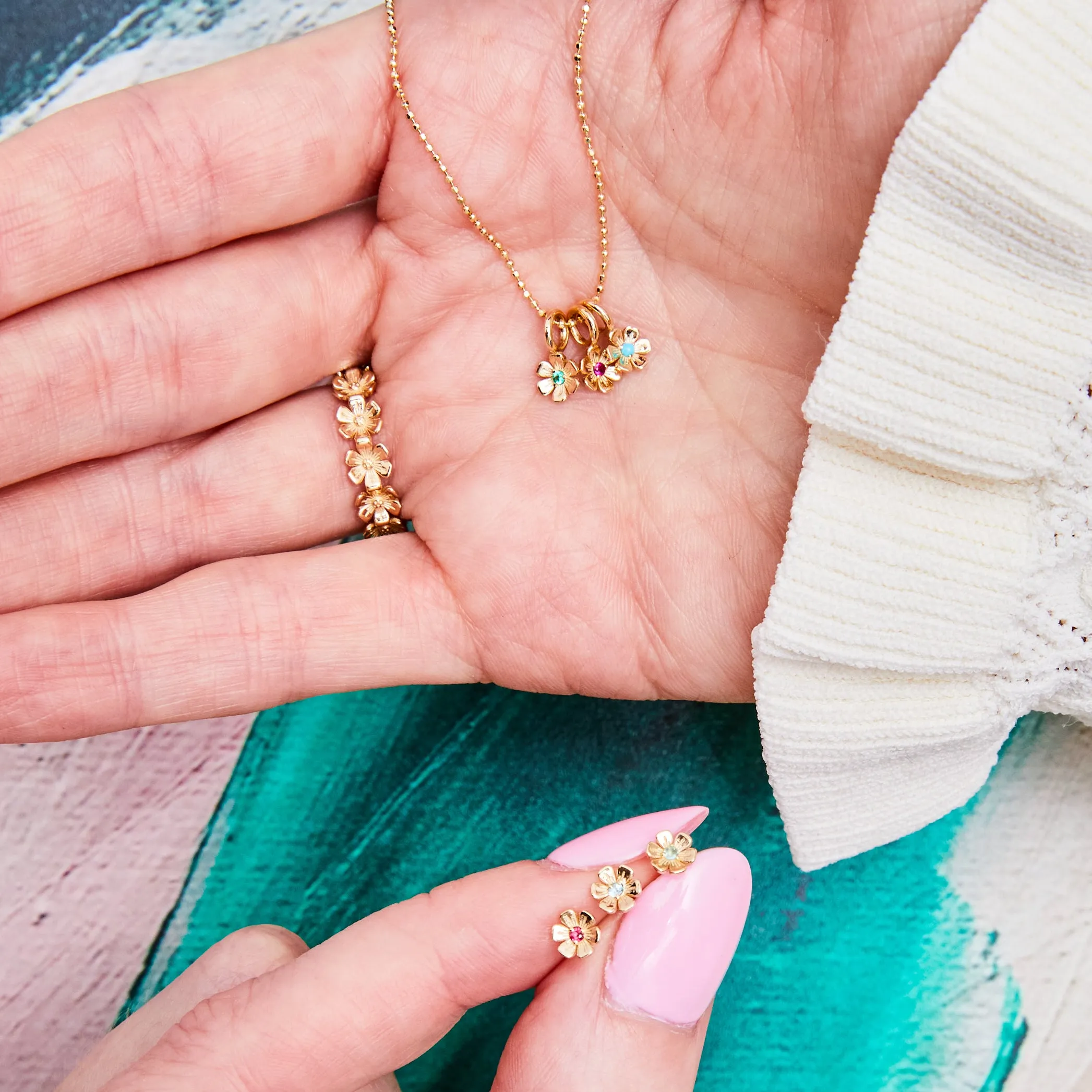 In Bloom Birthstone Studs