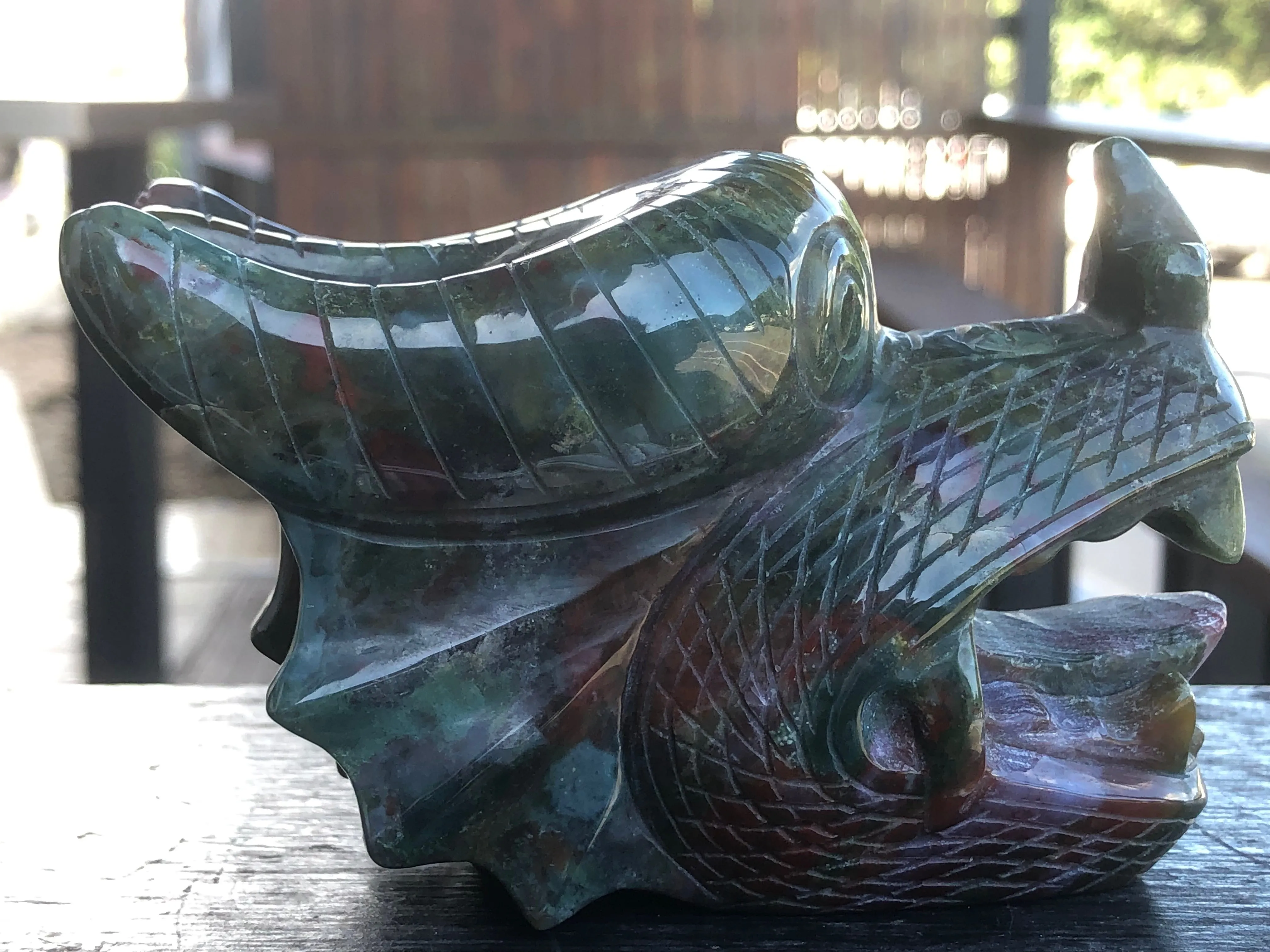 Indian Agate Dragon Skull [1k1398]