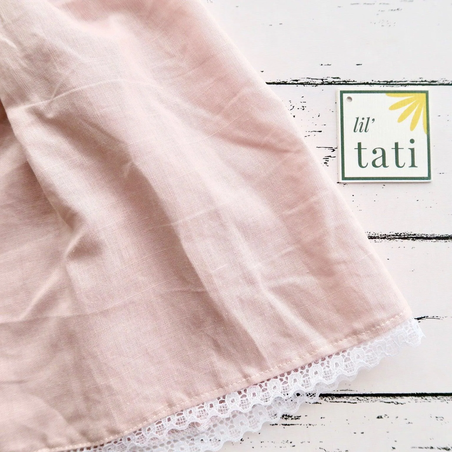 Iris Dress in Pink Linen