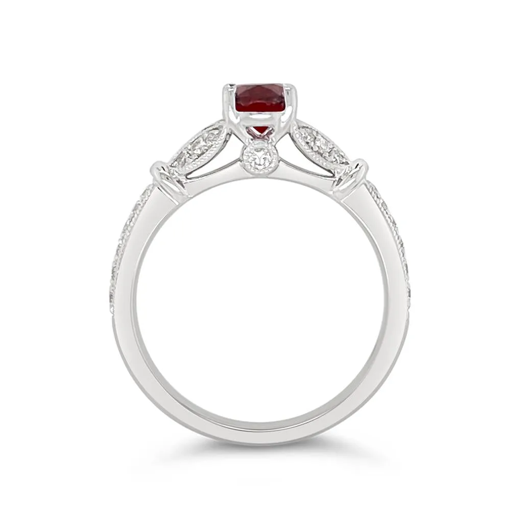 Irisa by Martin Binder Garnet & Diamond Accent Ring