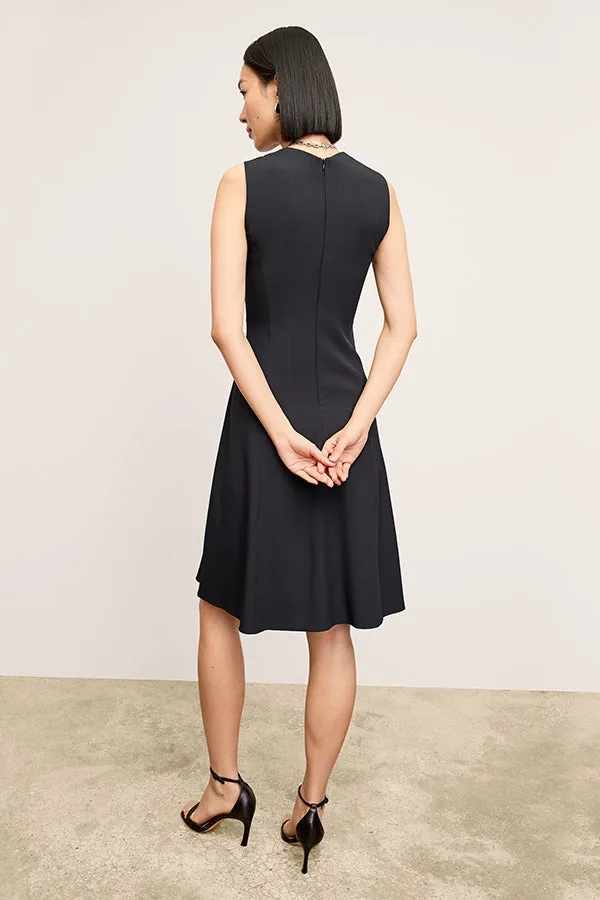 Jaycie Dress - Recycled WonderTex :: Black