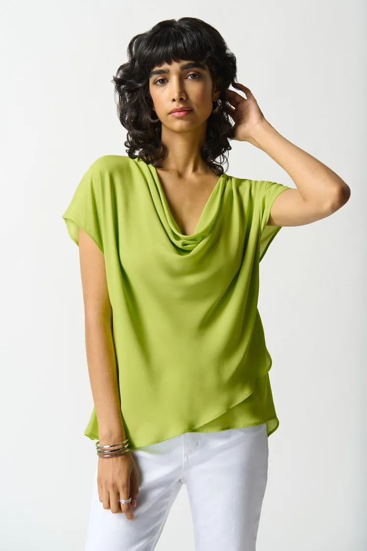 Joseph Ribkoff - 242027 Georgette Cowl Top