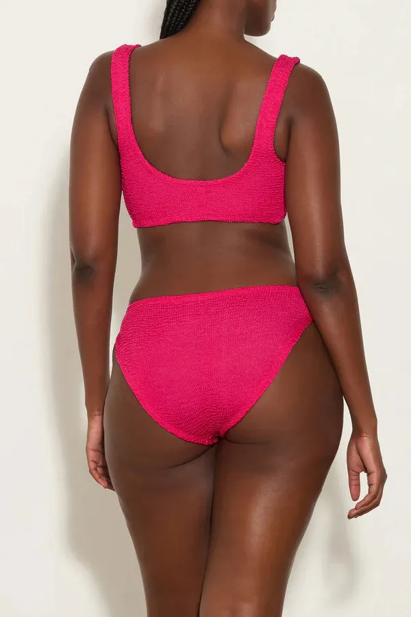 Juno Bikini Metallic Raspberry