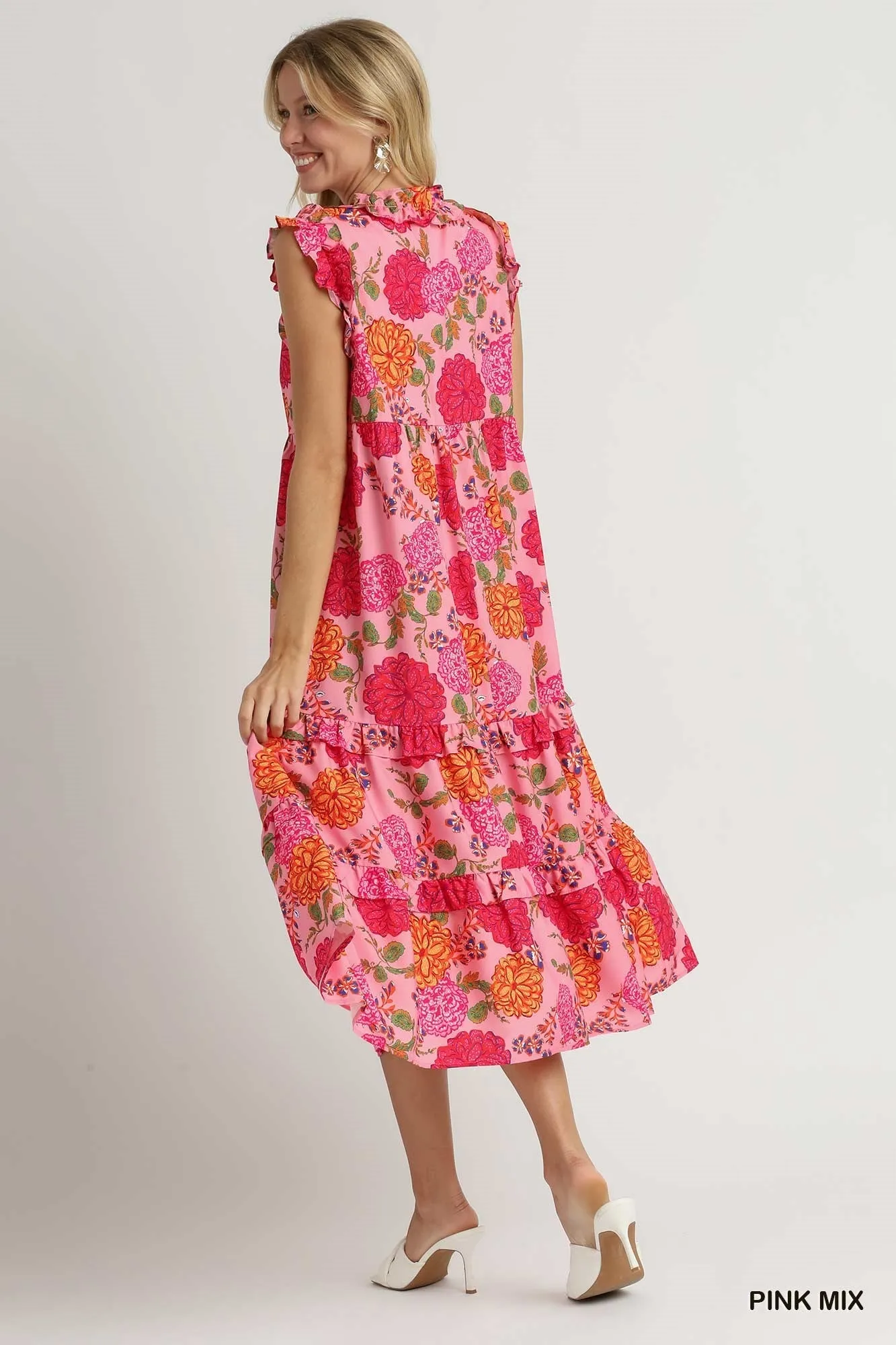 Kate Floral Midi Dress UMGEE